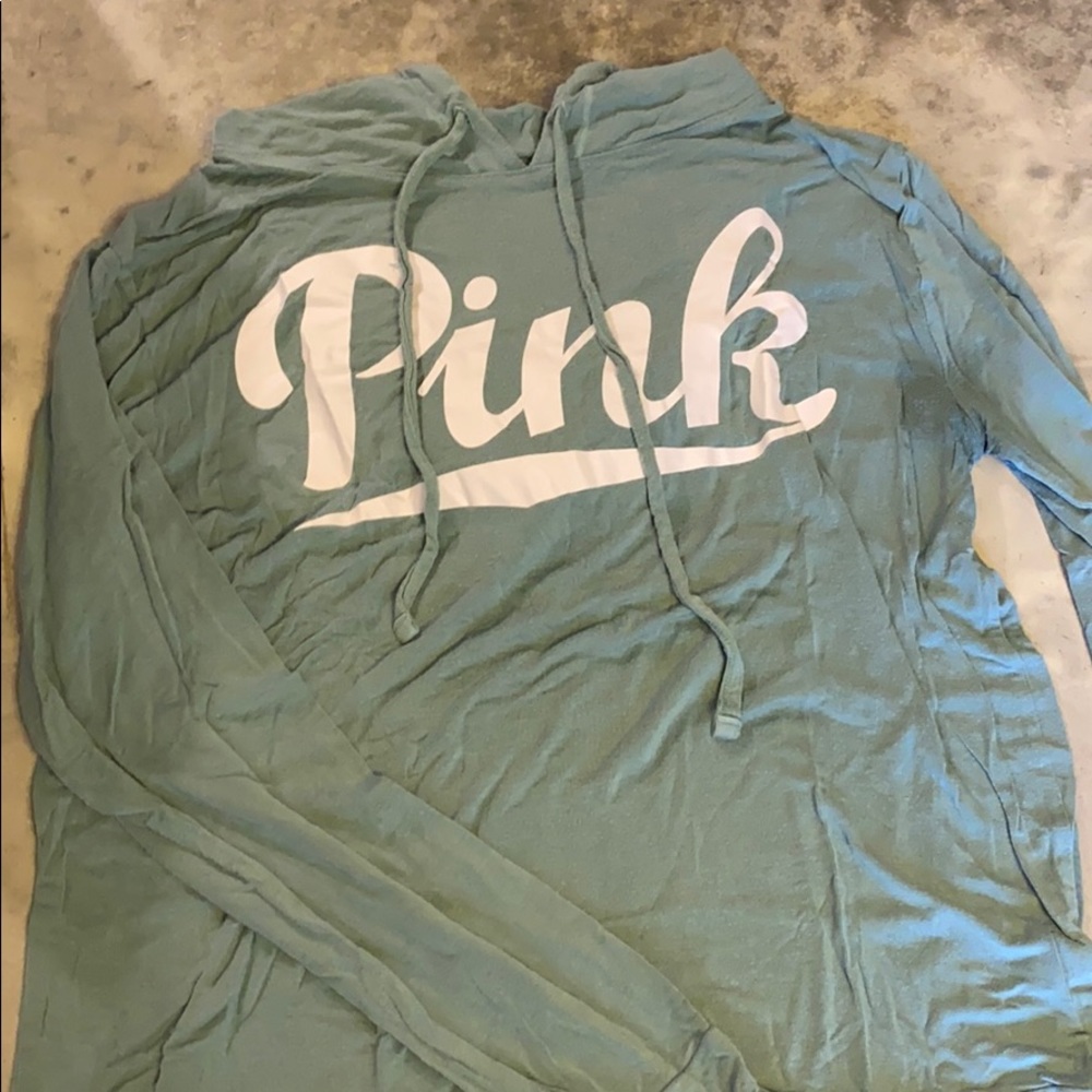 Soft Seafoam Green PINK pullover